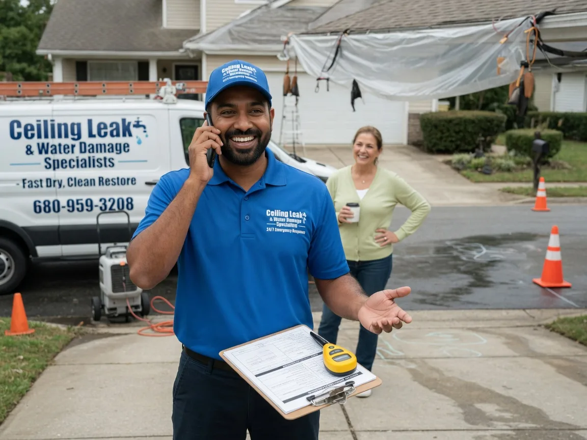 Ceiling Leak Cleanup Alpha, IL FAQs
